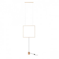 Pastatomas LED šviestuvas tvirtinamas prie lubų Slick square mat AUKSO SPALVOS pigiau