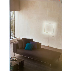 Pastatomas LED šviestuvas tvirtinamas prie lubų Slick 2 square JUODAS
