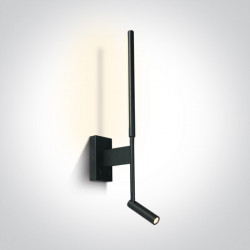Sieninis LED šviestuvas 65144/B/W 9W JUODAS pigiau