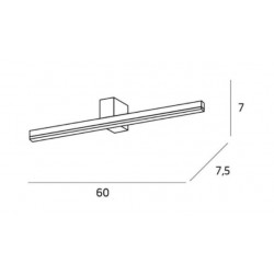 SIENINIS LED šviestuvas FINGER 7.5W BALTAS pigiau