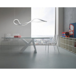 Pakabinamas LED šviestuvas Nubo BALTAS 50W 3000K kaina