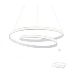 Pakabinamas LED šviestuvas Torsion D74 BALTAS