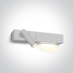 Sieninis LED šviestuvas 65146/W/W 9W BALTAS LEFT