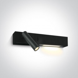 Sieninis LED šviestuvas 65146/B/W JUODAS LEFT