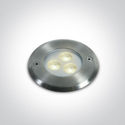 ĮLEIDŽIAMAS LED ŠVIESTUVAS BASEINAMS IR FONTANAMS 69066A/C 3W 4000K PILKAS