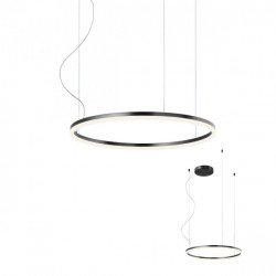 Pakabinamas dimeriuojamas LED šviestuvas ORBIT D60 3000K JUODAS TRIAC kaina