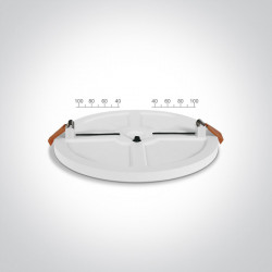 ĮLEIDŽIAMA LED PANELĖ FLOATING 10110CE/W 10W 3000K D12 BALTA kaina