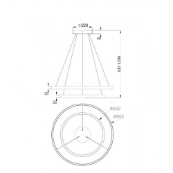 PAKABINAMAS LED ŠVIESTUVAS RIM 2 88W D60 | D80 4000K ŽALVARIO SPALVOS kaina