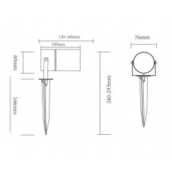 Įsmeigiamas / pastatomas šviestuvas SCOPE