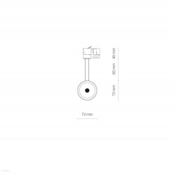 PROFILE sistemos LED šviestuvas MILO LED 25W JUODAS internetu