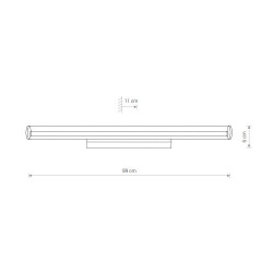 SIENINIS LED šviestuvas ION LED L 18W kaina