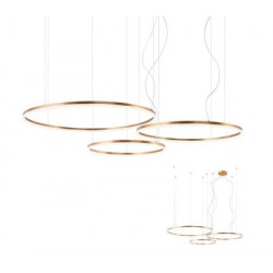 Pakabinamas LED šviestuvas orbit 3 BRONZOS SPALVOS dimeriuojamas dali CCT