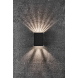 SIENINIS LED šviestuvas FOLD JUODAS 10 kaina