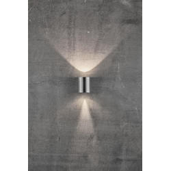 SIENINIS LED ŠVIESTUVAS CANTO 2 STAINLESS STEEL skubiai