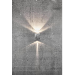 SIENINIS LED ŠVIESTUVAS CANTO KUBI 2 GALVANIZED internetu