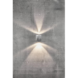 SIENINIS LED ŠVIESTUVAS CANTO KUBI 2 GALVANIZED skubiai