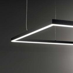 Pakabinamas LED šviestuvas ORACLE SLIM SQUARE 50 JUODAS kaina