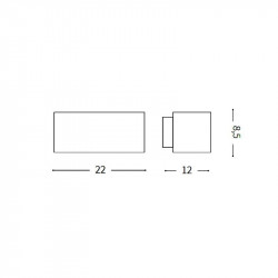 SIENINIS ŠVIESTUVAS ANDROMEDA L22 PILKAS kaina