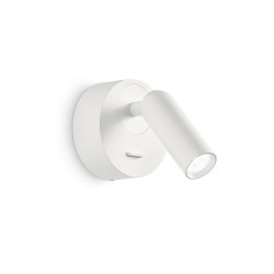 Sieninis LED šviestuvas BEAN ROUND BALTAS