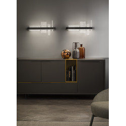 SIENINIS LED šviestuvas RIBBON A65 JUODAS kaina