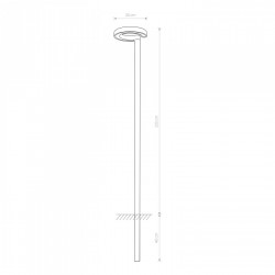 PASTATOMAS LED šviestuvas POLE LED kaina