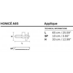 SIENINIS LED ŠVIESTUVAS HONICE A65 pristatymas