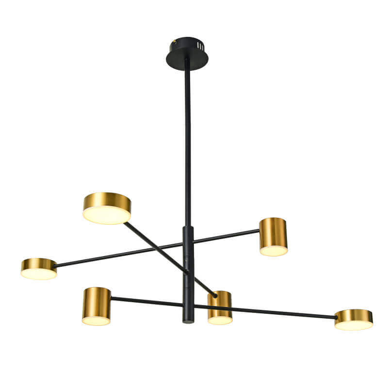 Šviestuvas pakabinamas Italux REMDAL PND-16374-6-BK-GD-4K