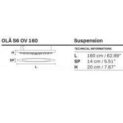 Pakabinamas šviestuvas Olà S6 OV 160 (Įvairios spalvos) atsiliepimai