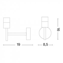 Sieninio šviestuvo korpusas SET UP MAP1 BLACK kaina