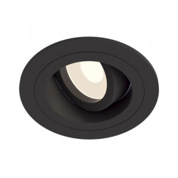 Įleidžiamas šviestuvas Atom Round JUODAS
