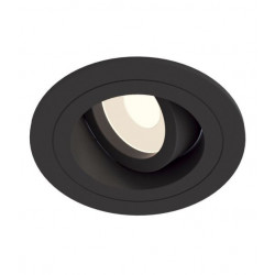 Įleidžiamas šviestuvas Atom Round JUODAS skubiai