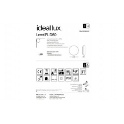Lubinis LED šviestuvas LEVEL PL D40 pigiau