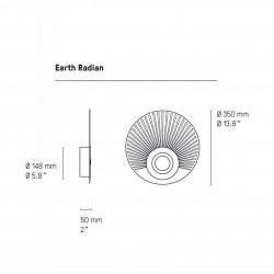 SIENINIS ŠVIESTUVAS EARTH RADIAN D35 (įvairios spalvos) internetu