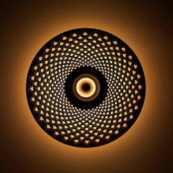 SIENINIS ŠVIESTUVAS EARTH MANDALA D44 (įvairios spalvos) kaina