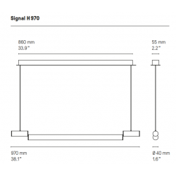 PAKABINAMAS ŠVIESTUVAS SIGNAL H970 (įvairios spalvos) pristatymas