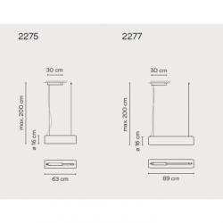Pakabinamas šviestuvas Guise horizontal M kaina
