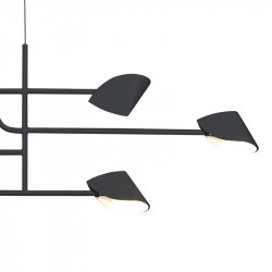 PAKABINAMAS LED ŠVIESTUVAS Capuccina 45W JUODAS pigiau