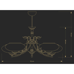 Pakabinamas šviestuvas CASAMIA glass 5 (įvairios spalvos) kaina