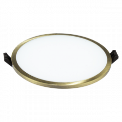 LED panelė 24W SLIM IP44 BRASS