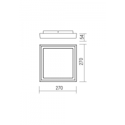 LUBINIS LED ŠVIESTUVAS BEZEL 25W square PILKAS kaina