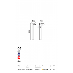 Pastatomas LED ŠVIESTUVAS OBLIK 4,5W