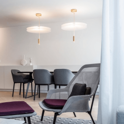 Pakabinamas šviestuvas Flamingo 1510 AUKSO SPALVOS pristatymas