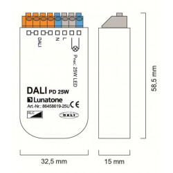 DALI-2-TRIAC dimeris 25W kaina